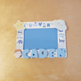 C&F Wooden Baby Boy Photo Frame Name Plate - Kids Haven